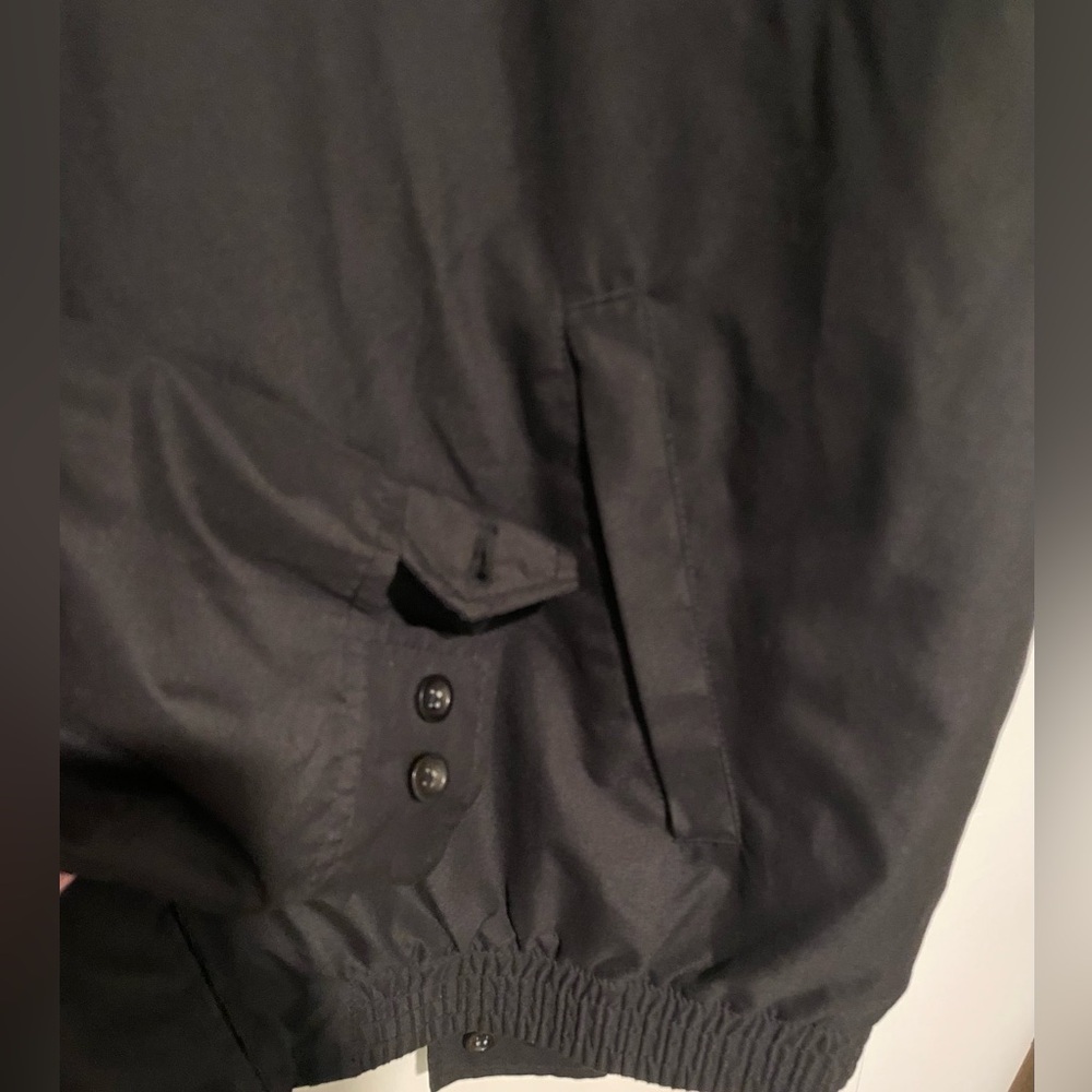 Chaps Men's Black Windbreaker Jacket XL - Picture 6 of 8